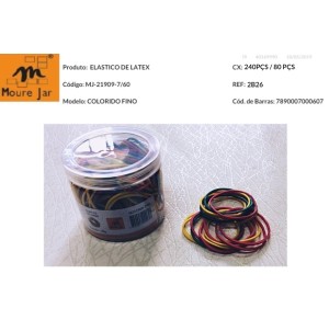 MJ-21909-7/60G-   ELASTICO DE LATEX, FINO.