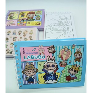REF:A5-MJ-6165-2(L2) CADERNO DE DESENHO PARA PINTAR LABUBU -------- CX80/MIN40PÇS