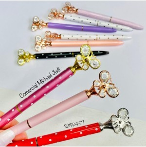 MJ-S21924-77 CANETA ESFEROGRAFICA RETRATIL CORPO METALICO-------CX:500PÇS/MIN:50PÇS-BOX:50PÇS CADA COR