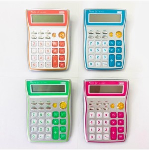 MJ958C-CALCULADORA MEDIA 8DIGITOS-BATERIA  /4COR-------CX:120PÇ/MIN:30PÇS CADA COR