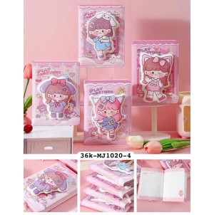 CADERNO. REF:36K-MJ1020-4 -----CX:80PÇS-MIN:24PÇS-MUL:8PÇS        