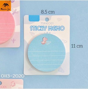 0113-2020 LEMBRETE DE PAPEL  AUTO-ADESIVO CX 640PÇS SUB 160 MUL/32