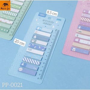 LEMBRETE DE PAPEL, AUTO-ADESIVO. REF:PP-021 CX:800PÇS/SUB:200PÇS  -MUL/40PÇS