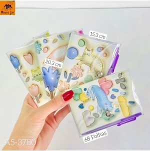 CADERNO. REF:A5-MJ3780 CX 216PÇS SUB 108 PÇS MUL/12