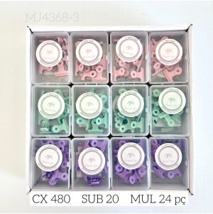  PRENDEDOR DE METAL PARA PAPEL:MJ4368-3 CX 480 PÇS SUB 120 PÇS MUL/24
