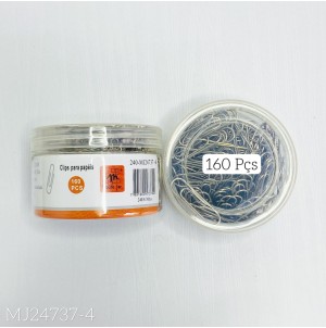 MJ-G24737-4 CLIPS PARA PAPEL C/30 PÇ DE METAL CX 240 PÇS SUB 120 PÇS MUL/30