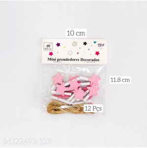 CLIPS PARA PAPEL, DE MDF. REF:MJ R22493-12. CX 480PÇS SUB 120  PÇC MUL/12