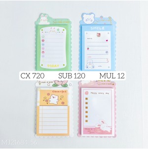 REF:MJ-L21684-56 LEMBRETE DE PAPEL, AUTO-ADESIVO. CX720 PÇS SUB 120 PÇS MUL/12