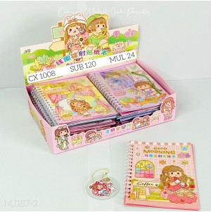 REF:SZ-MJ 187-2 CARTELA ADESIVA DE PAPEL, COM DESENHOS. CX 1008PÇS SUB 120 PÇS MUL/24