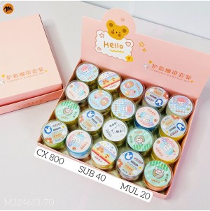  FITA ADESIVA CONTÉM 2pçsx24mmx2m CX800PÇS SUB 200 PÇS MUL/20