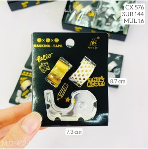  FITA ADESIVA DE POLIPROPILENO:MJ-24613-56 CX 576PÇS SUB 144PÇS MUL/16