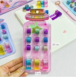 FITA ADESIVA JG/9  PÇS FITA + 3 SOPORTE  REF: MJ-J24613-16 CX360pçs SUB 120 pçs MUL/20