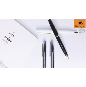 MJ21924-41 CANETA ESF  RETRATIL CORPO METAL------CX:600PÇS/MIN:60PÇS-BOX:12PÇS