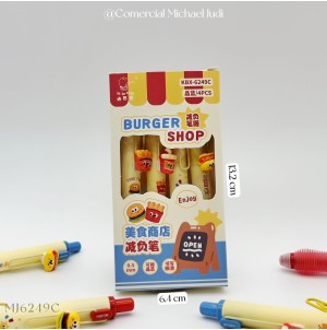 REF: MJ6249C CANETA ESFEROGRAFICA QUE APAGA------CX:432PÇS/MIN:108PÇS-BOX:12PÇS----JG COM 4 CANETAS