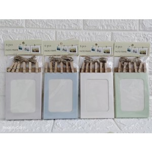 CLIPS PARA PAPEL, DE MDF. REF:MJ-Y21671-10  MUL/12PÇS