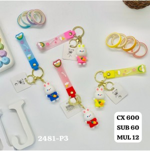 MJ2481-P3 CHAVEIRO, DE PLASTICO. CX 600 PÇS SUB 60 PÇS MUL/12