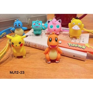 REF: MJ12-23 CHAVEIRO EMBORRACHADO POKEMON ---------------- CX:600PÇS/MIN:120PÇS/MUL/12PÇS