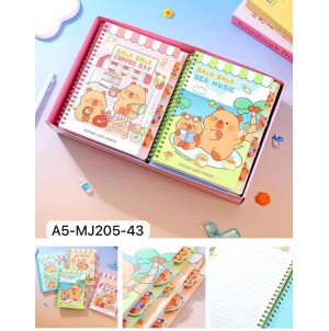 CADERNO. REF: A5-MJ205-43 -------CX:120PÇS/MIN: 60PÇS-BOX :12PÇS