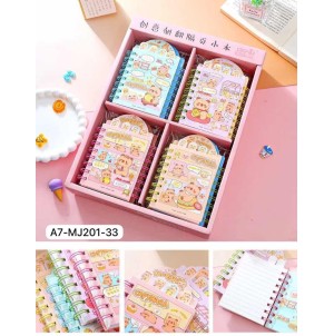 REF: A7-MJ201-33 MINI CADERNO CAPIVARA----CX:320PÇS/MIN::80PÇS-BOX:20PÇS
