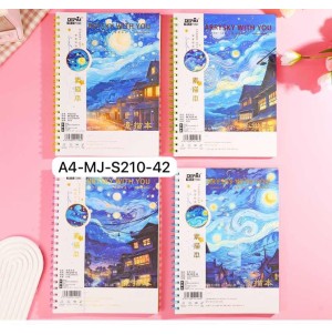 REF:A4-MJ-S210-42 CADERNO PARA DESENHO.CX:80PÇS/MIN:40PÇS-MUL:20PÇS