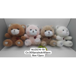 REF: MJ3574-19 CHAVEIRO DE METAL, COM PELUCIA ----------- CX:300PÇS/SUB:60PÇS-MUL/12PÇS