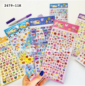 MJ2479-11K BX C/20 CARTELA ADESIVA DE PAPEL, COM DESENHOS 1440/120