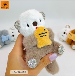  MJ-3574-22 CHAVEIRO DE METAL, COM PELUCIA----- CX:300PÇS/MIN:60PÇS-MUL/12PÇS