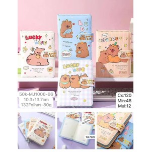 CADERNO. REF: 50K-MJ-1006-66 --------------- CX120PÇS/MIN:24PÇS-MUL:12PÇS