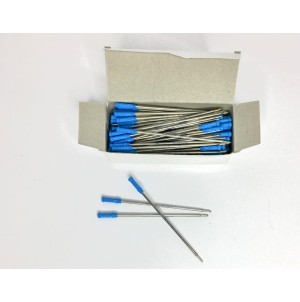 MJ12-52/100 AZUL.100 PECAS CARGA COM PONTA, PARA CANETA ESFEROGRAFICA