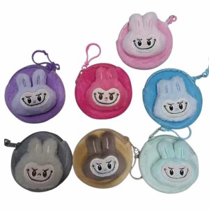 REF: MJ-2481-Q9 CHAVEIRO DE METAL, COM POMPOM LABUBU ------------- CX:600PÇS/SUB:120PÇS-BOX:12PÇS